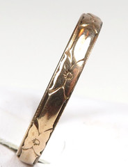 Antique Art Deco 1920’s 10K Rose Gold Unisex Wedding Band Ring Size 9 UK-R1/2