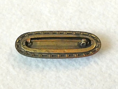 Antique Vintage Faux Jade Brooch Pin