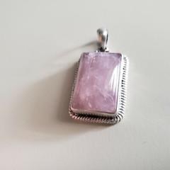 VINTAGE COLLECTIBLE STERLING SILVER 925 PENDANT, 1.5″ GENUINE STONE