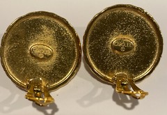 Vintage Carolee Carol Lee Gold Tone Clip Earrings C06