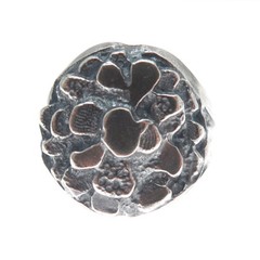 925 Sterling Silver Vintage Modernist Nugget Oxidized Ring Size 11.75