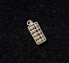 Vintage 1960s Sterling Abacus 3D Moving Charm
