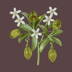 Vintage Plant Flower Brooches Elegant Woman Wedding Clothes Brooch Accessories
