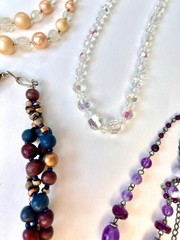 Vintage Costume Jewelry Bundle Of 9 Necklaces 1960s 1970s 1980s 1990s Y2K