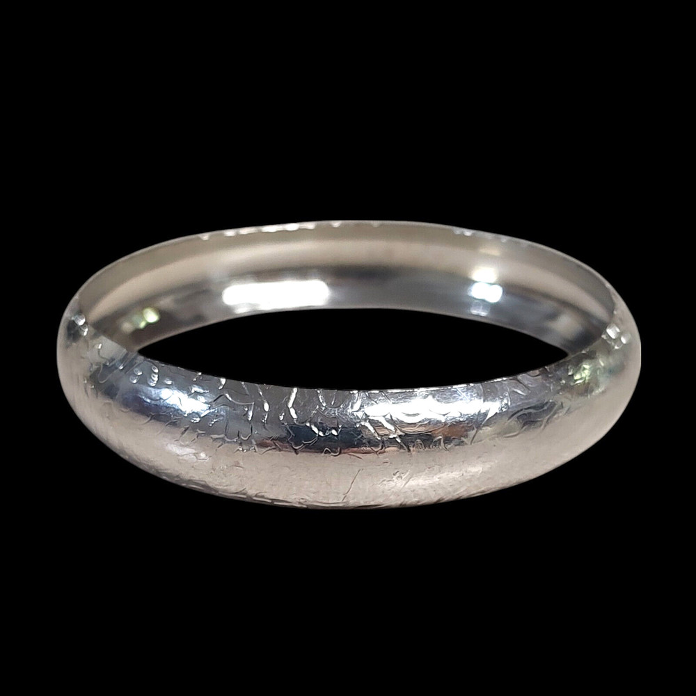 VTG Chunky Stainless Bangle Simple Everyday Statement Bracelet 9″ C