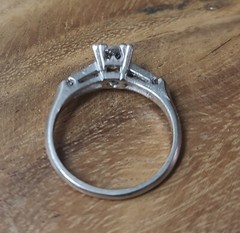 Vintage Platinum Engagement Ring 0.80CT.Natural Euro Cut Diamond Circ 1930’s