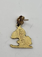 Vintage enamel Snoopy Flying Ace Ski Earrings Peanuts