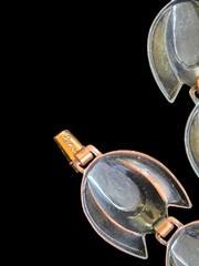 Renoir Copper Modernist Tulip Set Necklace Bracelet Earrings