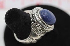 Lapis Blue Gemstone Ring Sterling Silver