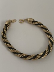 Vintage TRIFARI Bracelet Yellow Gold Tone 7 2/4 In (33)