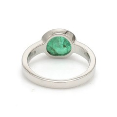Art Deco Antique Vintage 2.80Ct Natural Emerald Wedding Ring 925 Sterling Silver