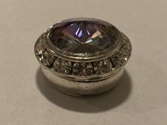 Swarovski Rivoli Rhinestone Button Cover 20mm Crystal
