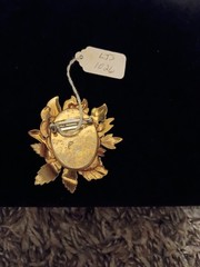 Women’s Handmade Gardeners Copper And Brass Brooch