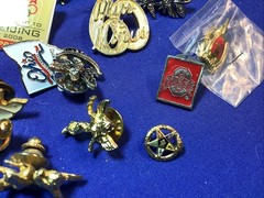 Mixed Lot 50+ Push Back Lapel Pins Vintage Modern Enamel Advertising Flag L22