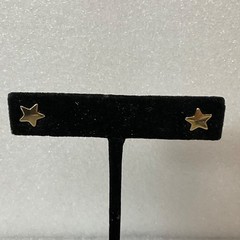 Vintage Gold Tone Star Stud Earrings 0.5in 0.49g Minimalist Jewelry