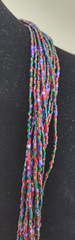 Bohemian Glass Necklace 30 inches length 12 Strands