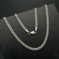 Vintage 925 Sterling Silver Mariner Chain Necklace Anchor Link Unisex 52cm