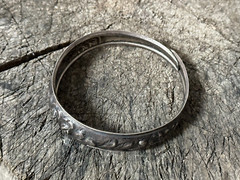 Vintage 900 sterling silver floral bracelet elegant European women’s jewelry