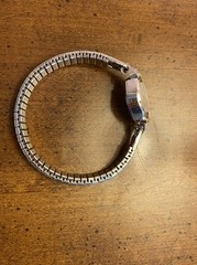 Vintage Benrus Women’s Watch Diamond AccentsStretch Windup RUNS 2490 550 Ladies