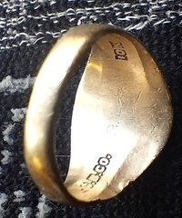 Vintage ArtDeco 1931 Bonner High School Signet Ring 10KGold 6 Grms Rare PreWWII