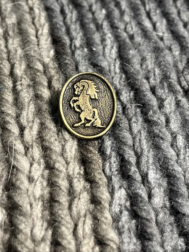 Vintage Brass Toned Bronco Horse Pin