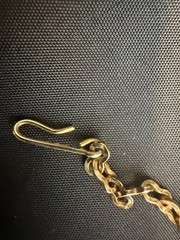 Vintage White Thermoset Leaf Link Choker Necklace Gold Tone Adjustable
