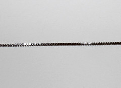 Vtg Sterling Silver 925 Serpentine Chain Link Bracelet 6.5″ (2g) 2mm Wide-Signed