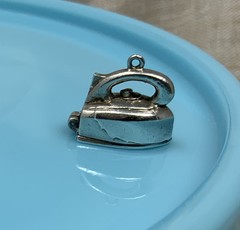 Vintage Sterling Silver Devil In The Details Inside Opening Iron Charm 5.9g