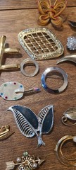 Lot Of 20 Costume Brooch Pin Rhinestone Jewelry Some Vintage