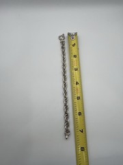 Milor Italy sterling silver rolo chain link bracelet