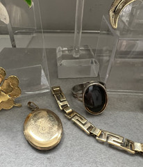Vintage Jewelry Necklaces Bracelets Pins Rings Bracelet Locket Owl Locket Floral