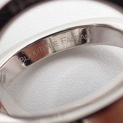 HERMES Baycrew’s Bijouterie Fantaisie Scarf Ring Silver Accessory 63RF743