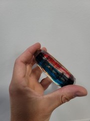 Vintage Bangle Bracelet Rainbow Punk Resin New Wave Jewelry