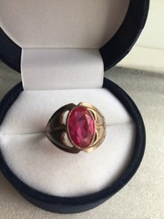 Rings silver 875 gold Plated Russian Soviet Silver vintage USSR old