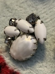 Vintage Juliana DeLizza And Elster Clamper Bracelet And Matching Clip Earrings