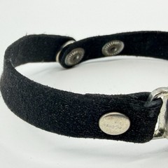 Black Suede Heart Bracelet Gothic Y2K Statement Boho Festival Jewelry Gift Idea