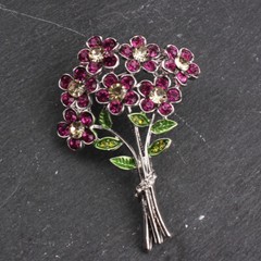 Fashion Dripping Oil Creative Three-dimensional Foliage Flower Bouquet Brooch