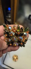 Juliana Delizza & Elster open-work floral brooch Vintage