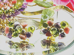 Vtg RARE 3 Pc Demi-Parure Set Designer Edward Swoboda Gemstone Brooch/Earrings