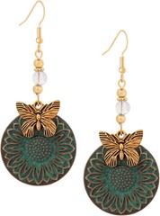 MINACHI Ethnic Vintage Bohemian Retro Antique Turquoise Color Theme Dangle Drop