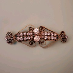 Antique Jeweled Dress Clasps 19th to early 20th Century