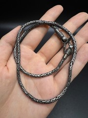 Vintage Byzantine Chain Necklace, Gothic Unisex Chain, Medieval Link Necklace