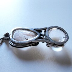 Large Rutilated Quartz Sterling Silver Pendant Necklace