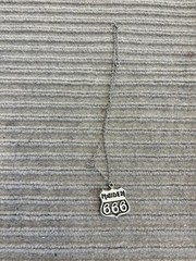 Vintage Iron Maiden Necklace 666 Shield Pendant 1989 Winterland Heavy Metal