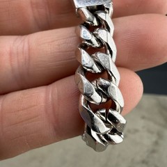 Vintage ID Bracelet Silver Tone NOT Engraved Adjustable 8.5”