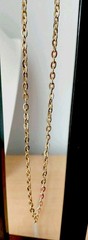 Vintage Avon Links Necklace_ Gold Tone_ Spring Ring Clasp _ 28 In Length