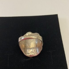 Vintage Antique Turquoise And Silver Large Ring Size 11.25
