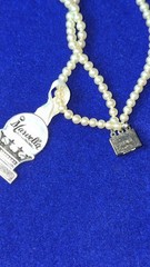 Circa 1950 NOS Marvella 3-Str Faux Pearl Necklace ,Original Tag,Box,Sterlinig