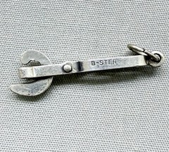 Vintage Beau Sterling Silver Corkscrew Charm Bottle Opener Barware