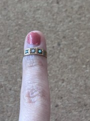 Victorian 10k Ring star burst design. Size 1